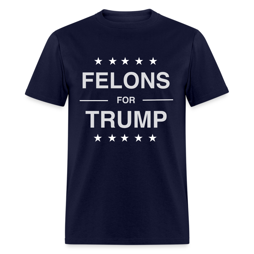 Felons for Trump T-Shirt - navy