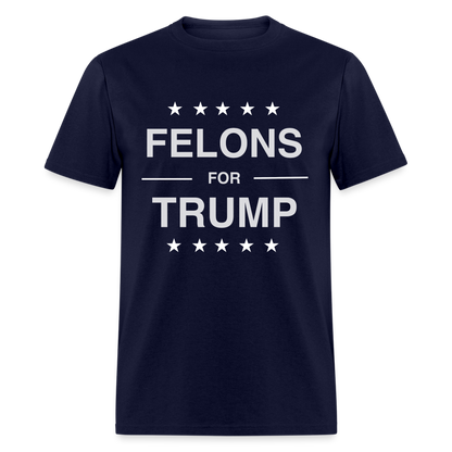 Felons for Trump T-Shirt - navy