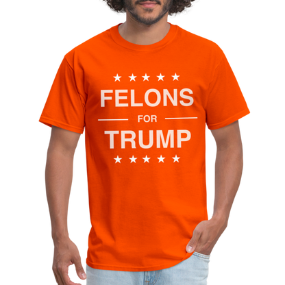 Felons for Trump T-Shirt - orange