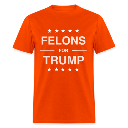 Felons for Trump T-Shirt - orange