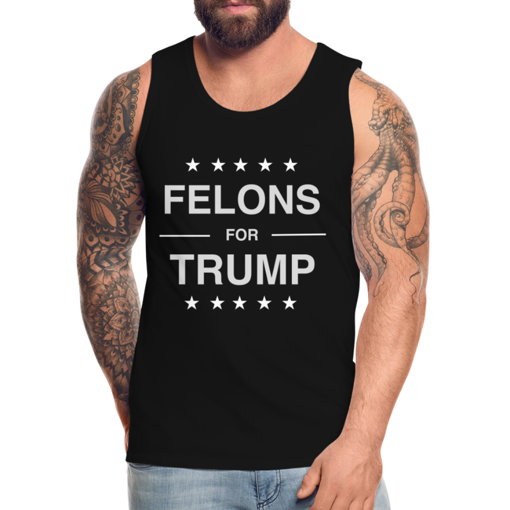 Felons for Trump Men’s Premium Tank Top - black