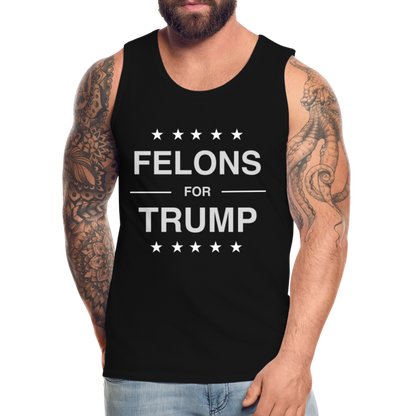 Felons for Trump Men’s Premium Tank Top - black