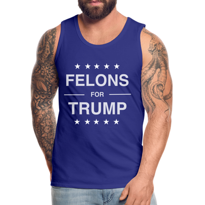 Felons for Trump Men’s Premium Tank Top - royal blue