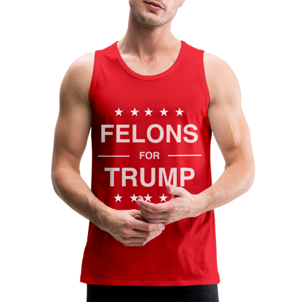 Felons for Trump Men’s Premium Tank Top - red