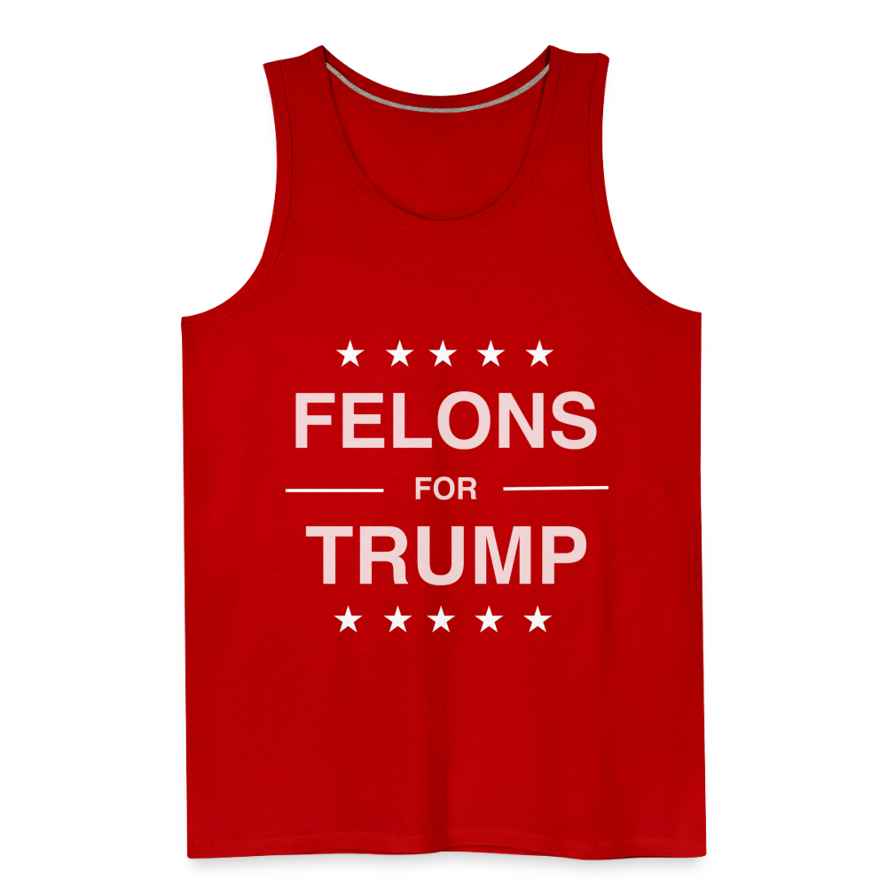 Felons for Trump Men’s Premium Tank Top - red