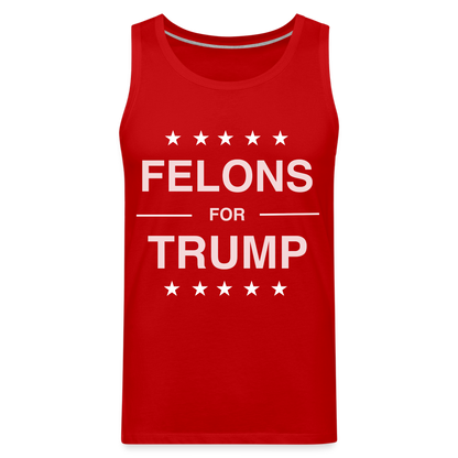 Felons for Trump Men’s Premium Tank Top - red