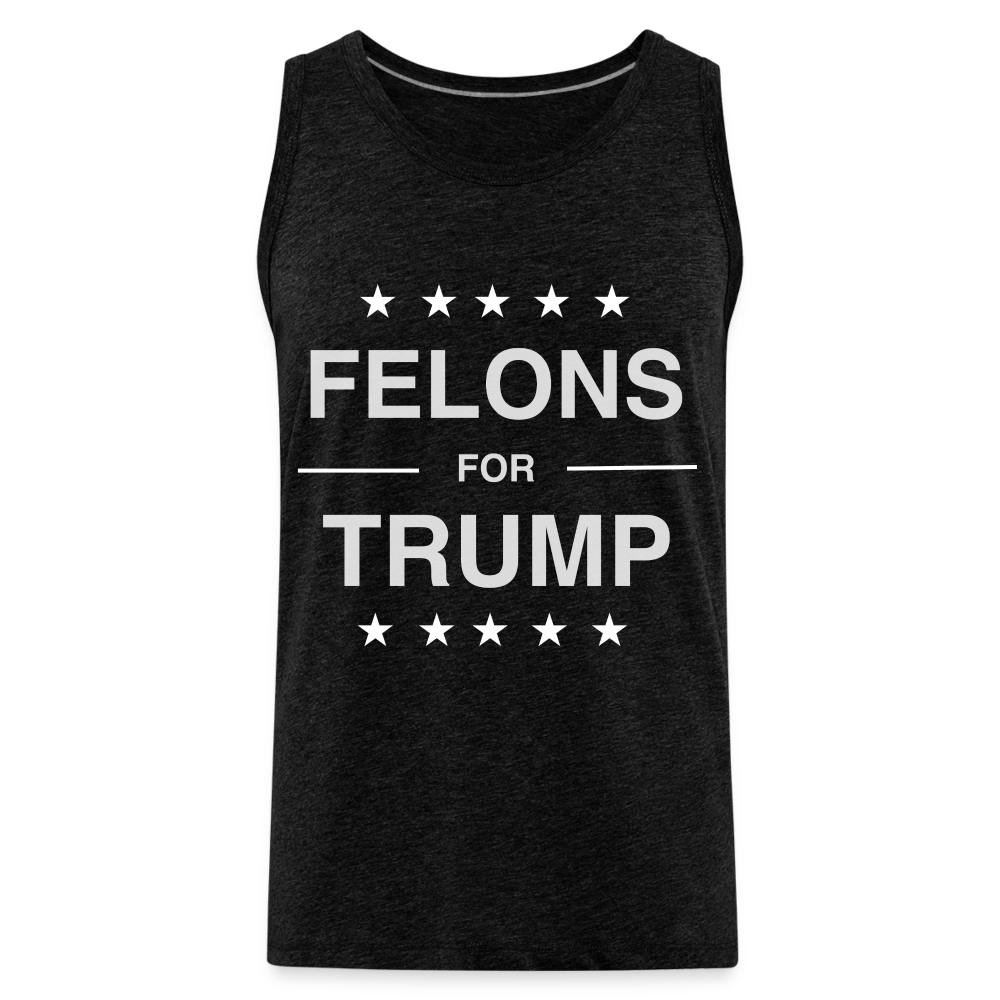 Felons for Trump Men’s Premium Tank Top - charcoal grey