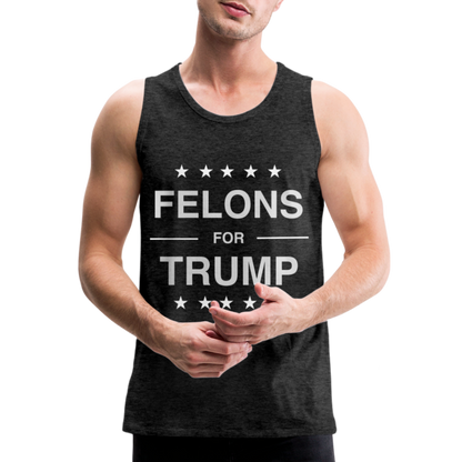 Felons for Trump Men’s Premium Tank Top - charcoal grey