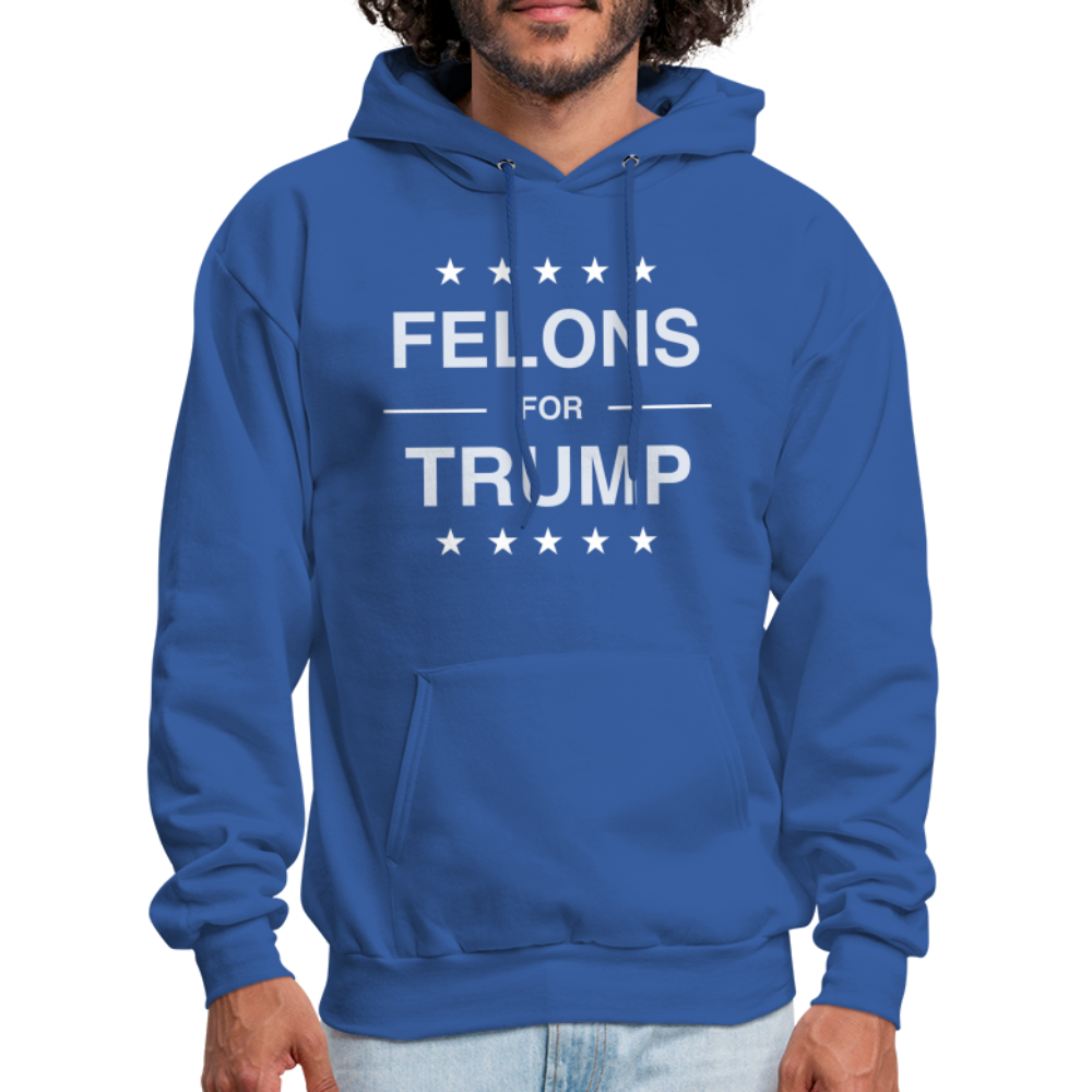 Felons for Trump Hoodie - royal blue