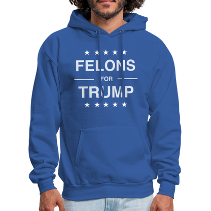 Felons for Trump Hoodie - royal blue