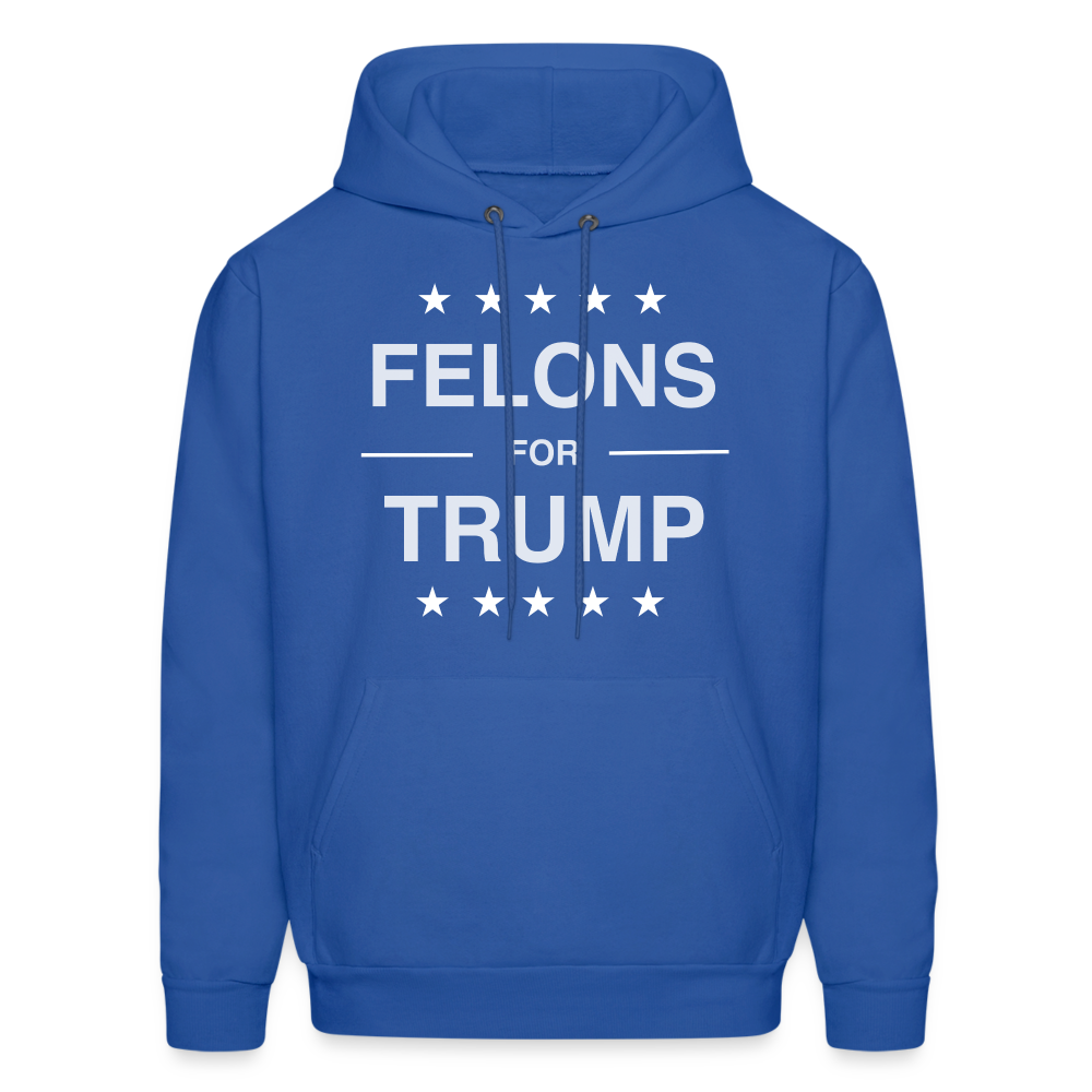 Felons for Trump Hoodie - royal blue