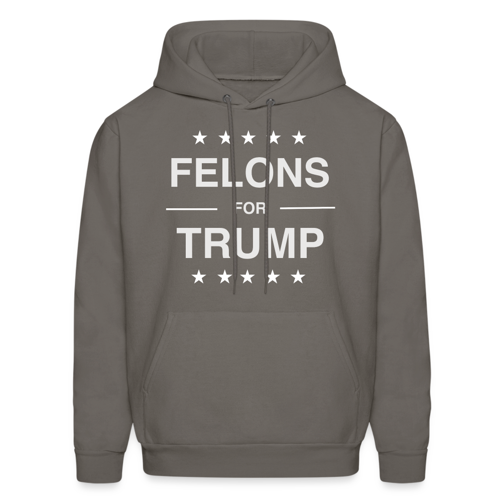 Felons for Trump Hoodie - asphalt gray