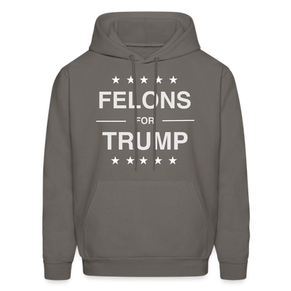 Felons for Trump Hoodie - asphalt gray