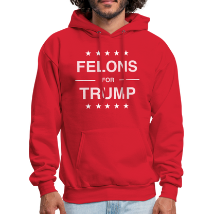 Felons for Trump Hoodie - red