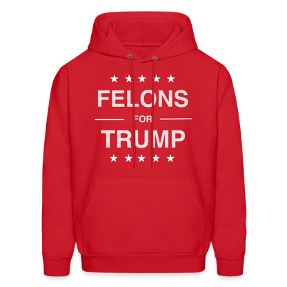 Felons for Trump Hoodie - red