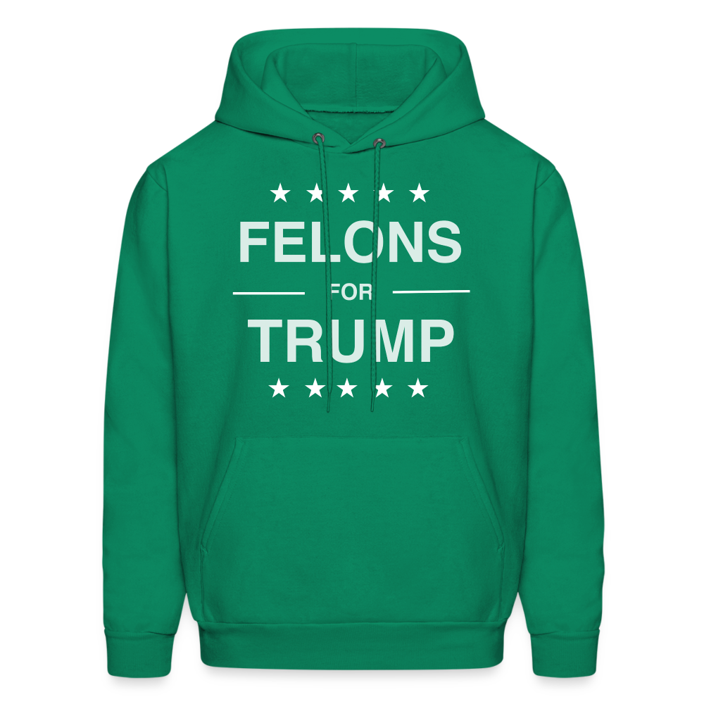 Felons for Trump Hoodie - kelly green