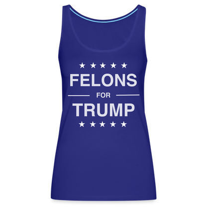 Felons for Trump Women’s Premium Tank Top - royal blue