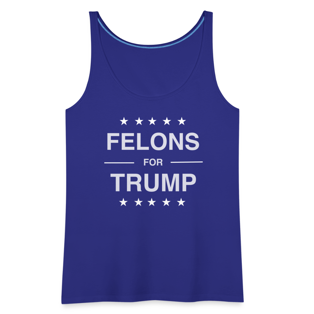 Felons for Trump Women’s Premium Tank Top - royal blue