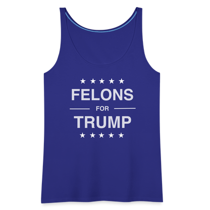 Felons for Trump Women’s Premium Tank Top - royal blue