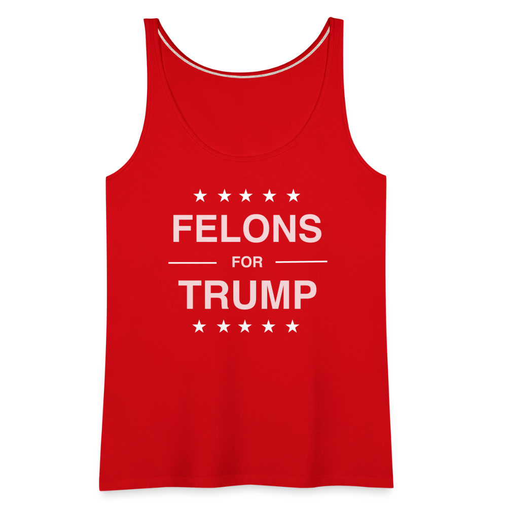 Felons for Trump Women’s Premium Tank Top - red