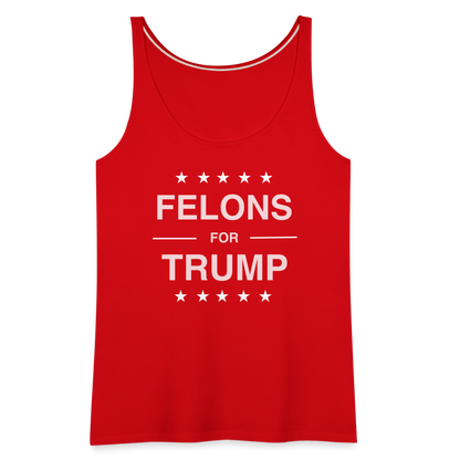 Felons for Trump Women’s Premium Tank Top - red