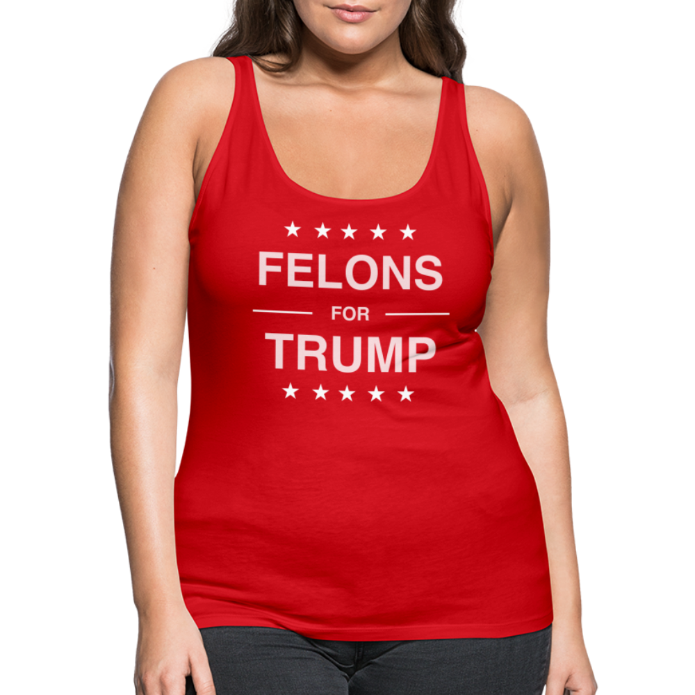 Felons for Trump Women’s Premium Tank Top - red