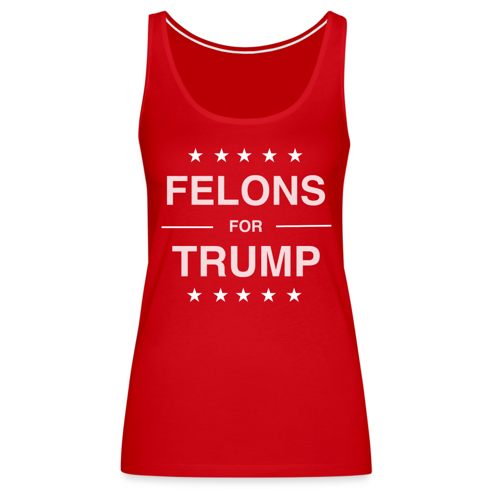 Felons for Trump Women’s Premium Tank Top - red