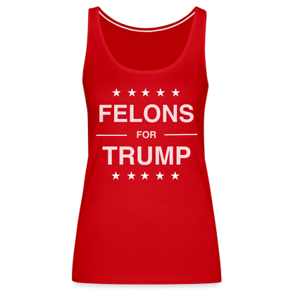 Felons for Trump Women’s Premium Tank Top - red