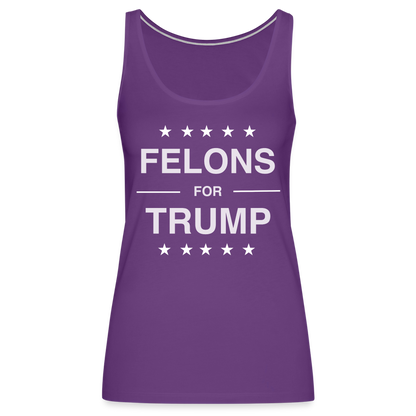 Felons for Trump Women’s Premium Tank Top - purple