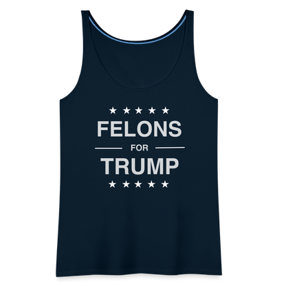 Felons for Trump Women’s Premium Tank Top - deep navy