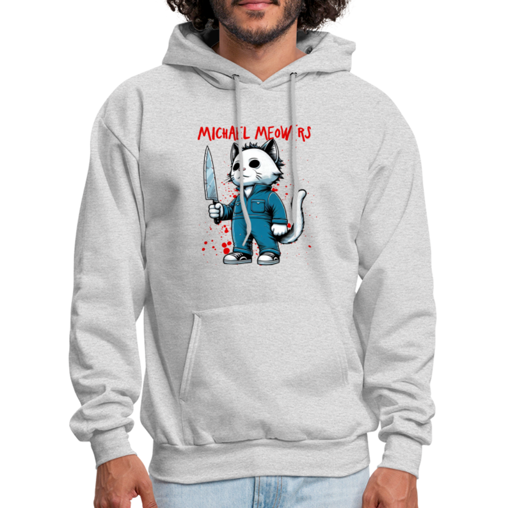 Michael Meowers Hoodie Scary Cat Halloween Cat Lover Color: Sand