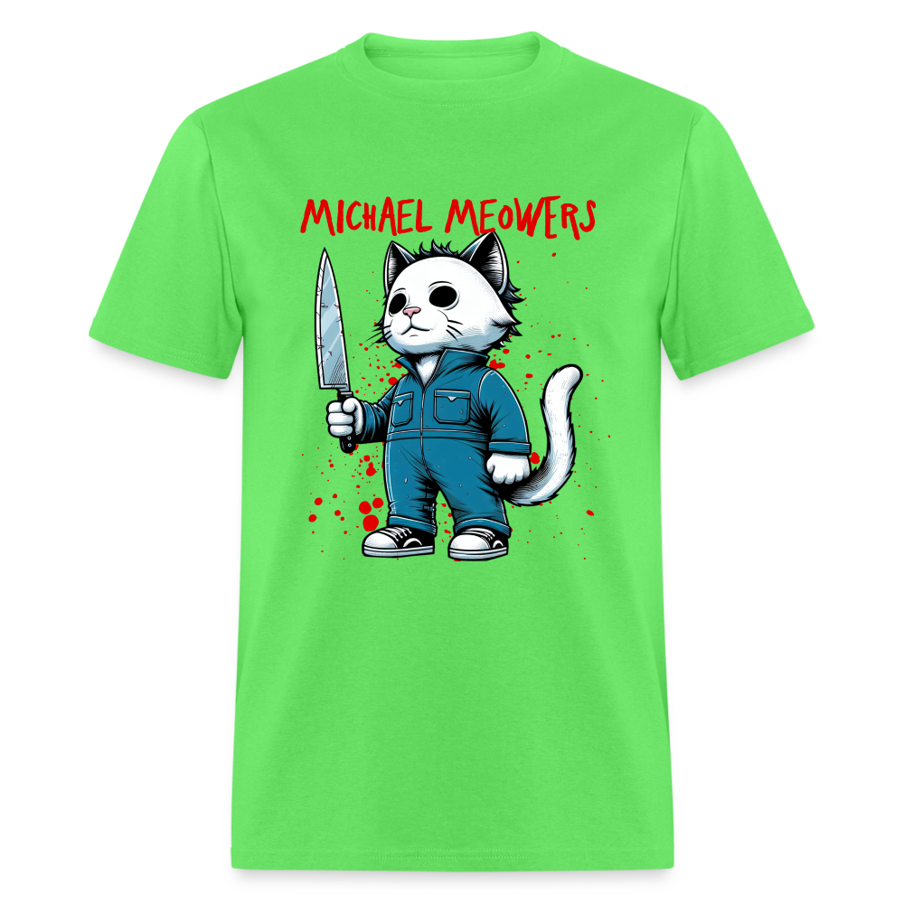 Michael Meowers T-Shirt Scary Cat Halloween Cat Lover - kiwi