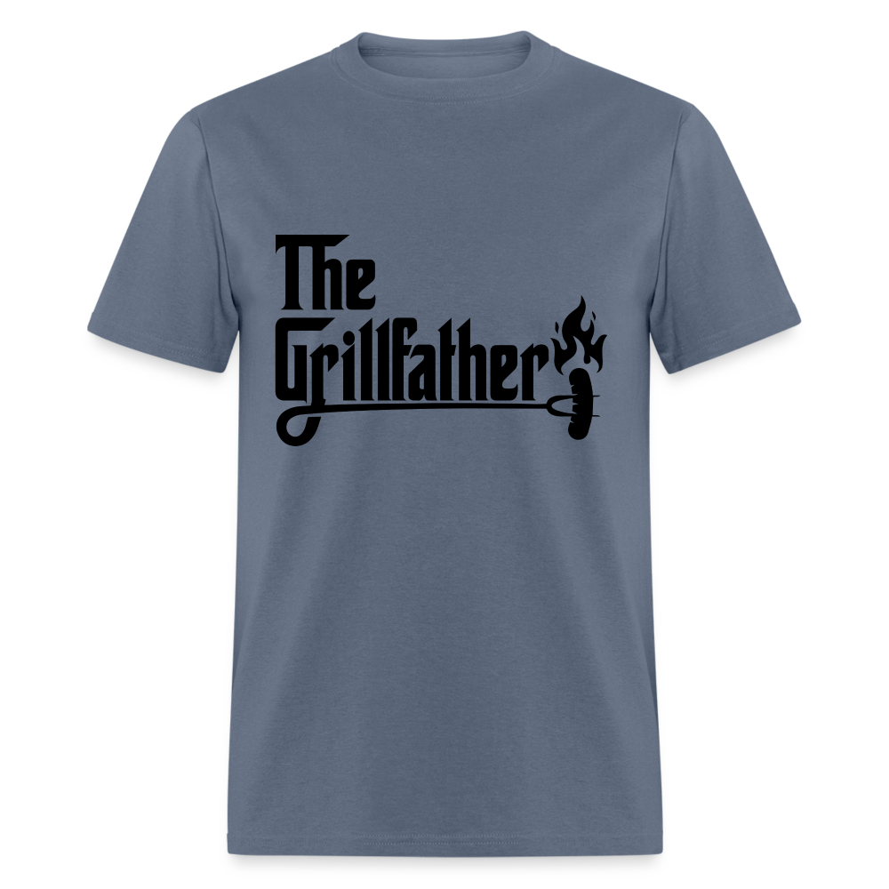 The Grillfather T-Shirt (BBQ Grilling Dad) - denim