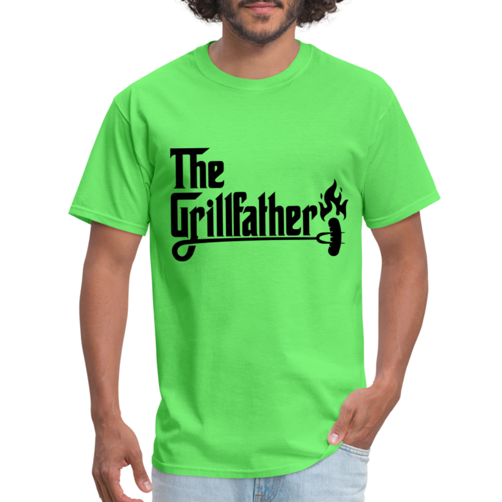 The Grillfather T-Shirt (BBQ Grilling Dad) - kiwi