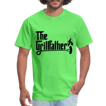 The Grillfather T-Shirt (BBQ Grilling Dad) - kiwi