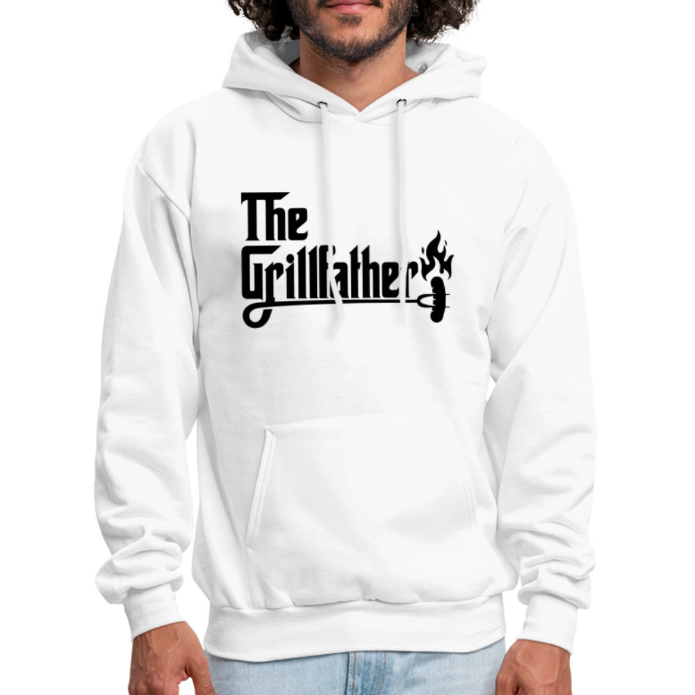 The Grillfather Hoodie (BBQ Grilling Dad) - white