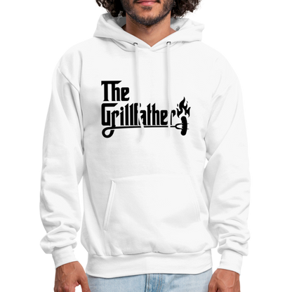 The Grillfather Hoodie (BBQ Grilling Dad) - white