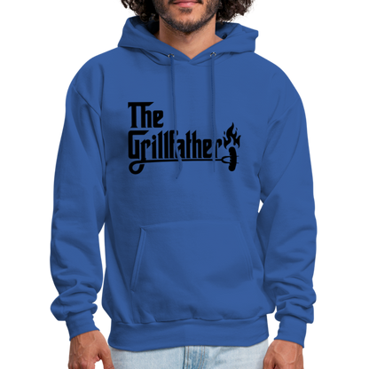 The Grillfather Hoodie (BBQ Grilling Dad) - royal blue