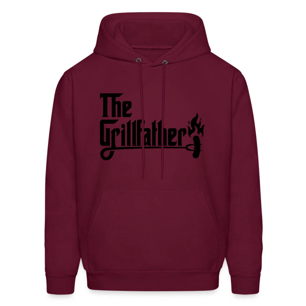 The Grillfather Hoodie (BBQ Grilling Dad) - burgundy