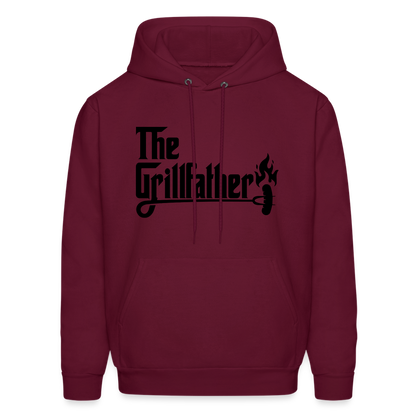 The Grillfather Hoodie (BBQ Grilling Dad) - burgundy