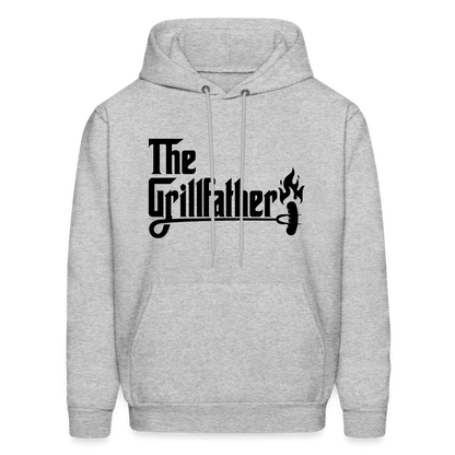 The Grillfather Hoodie (BBQ Grilling Dad) - heather gray