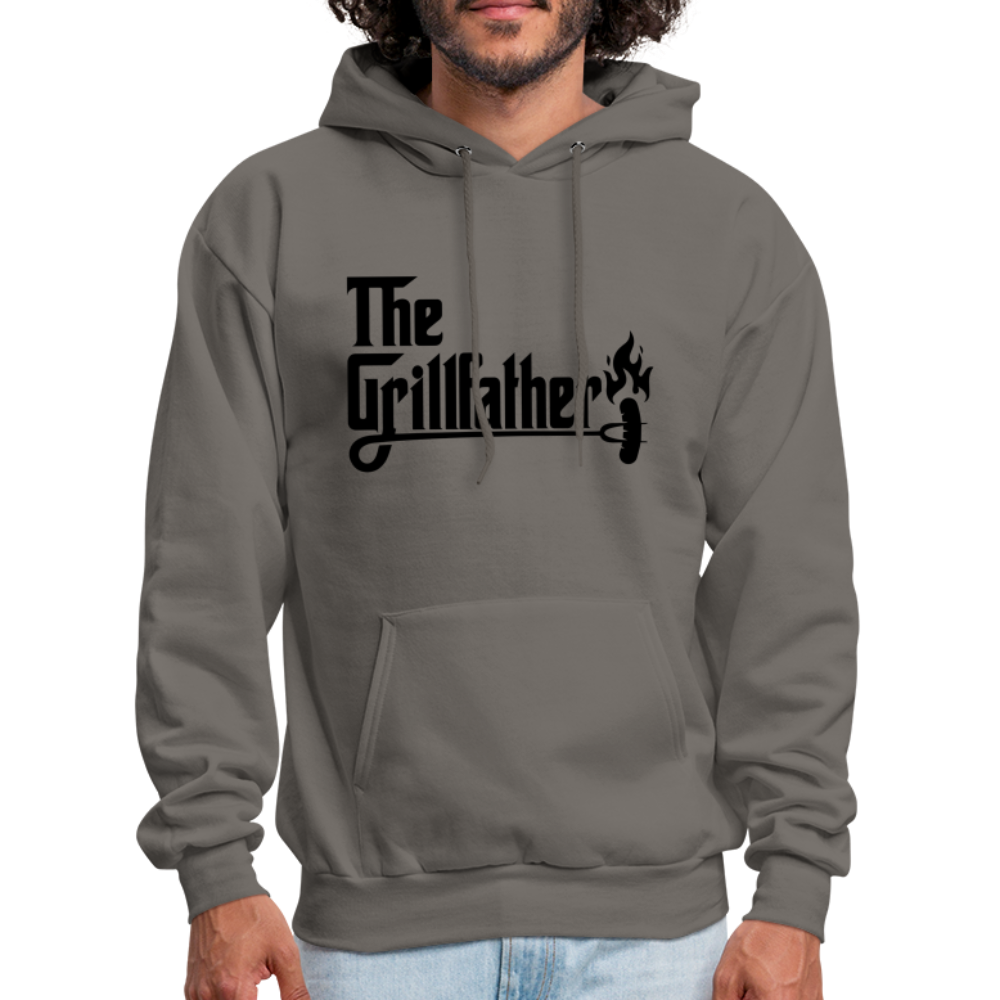 The Grillfather Hoodie (BBQ Grilling Dad) - asphalt gray