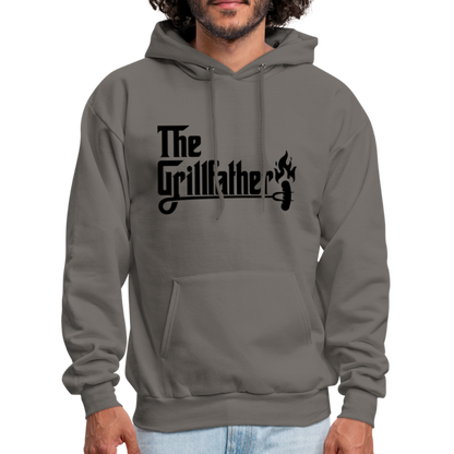 The Grillfather Hoodie (BBQ Grilling Dad) - asphalt gray