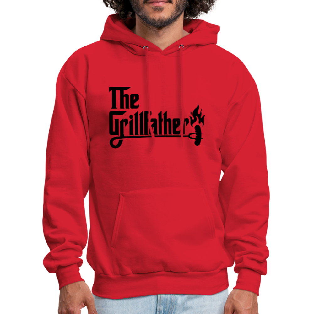 The Grillfather Hoodie (BBQ Grilling Dad) - red