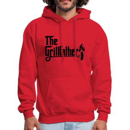 The Grillfather Hoodie (BBQ Grilling Dad) - red