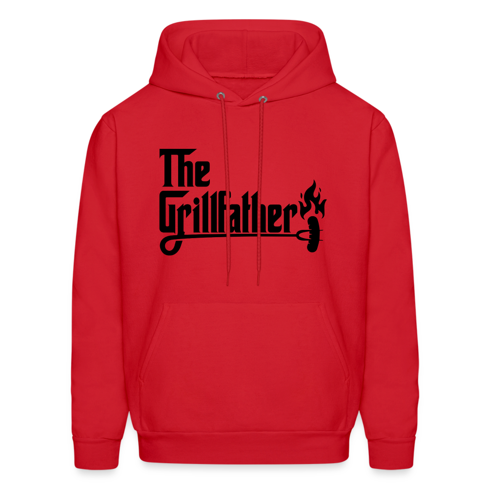 The Grillfather Hoodie (BBQ Grilling Dad) - red