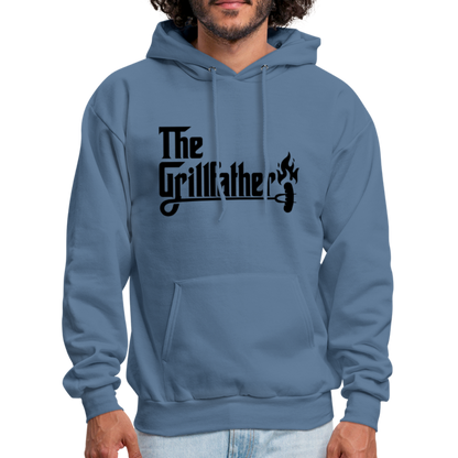 The Grillfather Hoodie (BBQ Grilling Dad) - denim blue