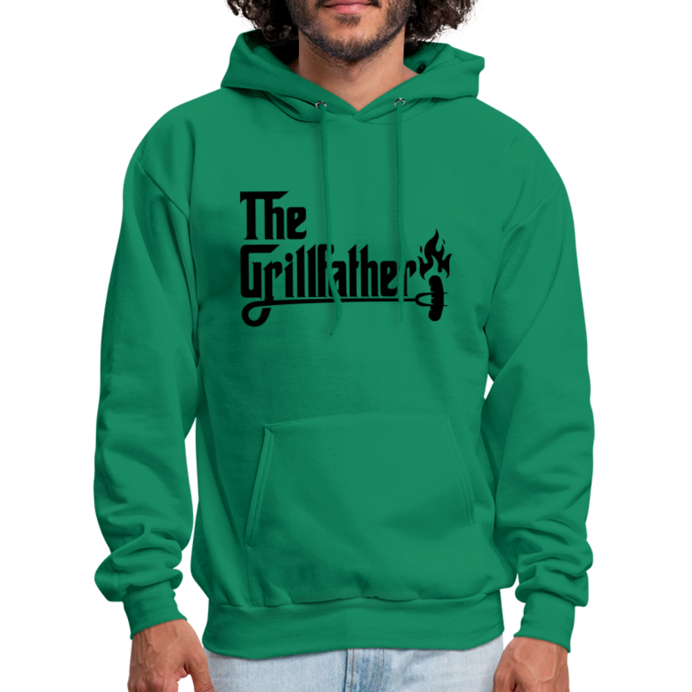 The Grillfather Hoodie (BBQ Grilling Dad) - kelly green