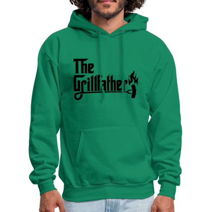 The Grillfather Hoodie (BBQ Grilling Dad) - kelly green