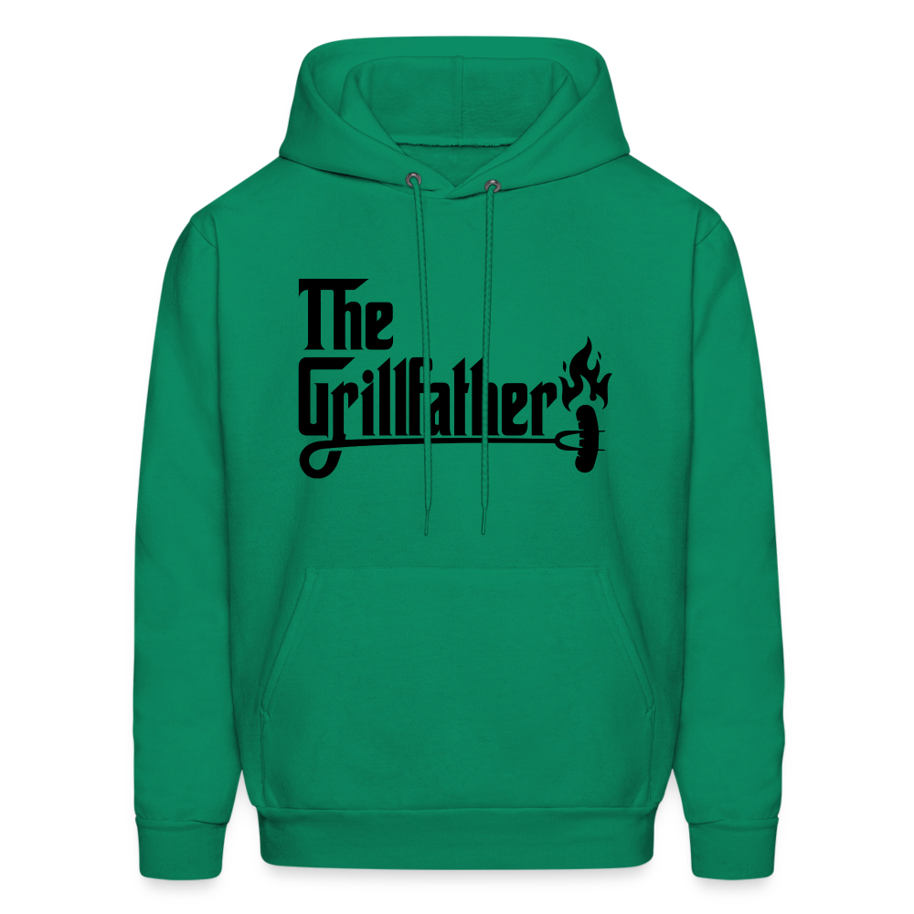 The Grillfather Hoodie (BBQ Grilling Dad) - kelly green